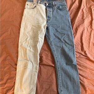 Two-Tone Levi’s 501 Jeans